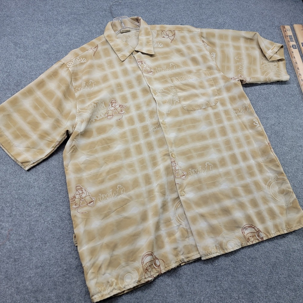 Southpole Summer polo shirt Shirt Men's XL Cream Short Sleeve